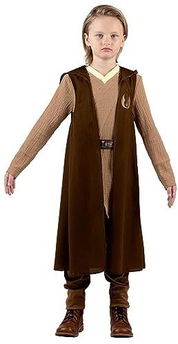 Star Wars OBI-Wan Kenobi Offizielles Jugendkostüm – Tunika und Hose, abnehmbarer Umhang mit bedrucktem Design und bedrucktem Gürtel