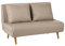 Shiito - Ausziehbares Schlafsofa - 140 x 83 x 88 cm - Modell Denzo - Maximale Entspannung und Komfort - Beige