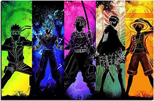 LORDOS DIY Diamond Painting Enfant, 5D Tableau Perle Diamant, One Piece Poster Manga Peinture Numero Diamant Adulte, Broderie Diamant Kit Complet Décoration à la Maison Salon, 40x60cm