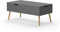 Vicco Couchtisch Riga, Anthrazit, 100 x 50 cm ausziehbar