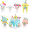 San-rio Mini Figuren, 6 Stück Kuchen Deko, Hello-Kitty Figur Tortendeko, Cinnamoroll Cake Topper für Mädchen Geburtstagsdeko