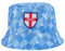Beyond Happy England Bucket Hat - Traditional England Sun Hat, Unisex Design - Heavy Duty 70% Cotton (Cotton Blend, Blue)