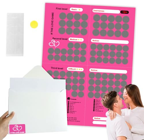 Qnynnty 100 Dates Love Game Poster Date Night Kreatives Rubbelposter Scratch Off Poster für Paare Romantisch Date Ideen für Perfektes Pärchen Geschenk Hochzeitsgeschenk Jubiläumsgeschenk