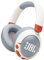 JBL Junior 470 NC, Kabellose Over-Ear Bluetooth-Kopfhörer mit Active-Noise-Cancelling für Kinder, Mikrofon, 50 h Wiedergabe, JBL Safe Sound, geringer Lautstärke, simpler Bedienung und Stickern, Weiß