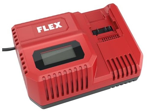 Flex Schnellladegerät 12/18 V CA 12/18 230/CEE (mit LCD-Display, Ladezeit ca. 40 min., mit Überhitzungs- Entladungs- und Überlastschutz) 532280