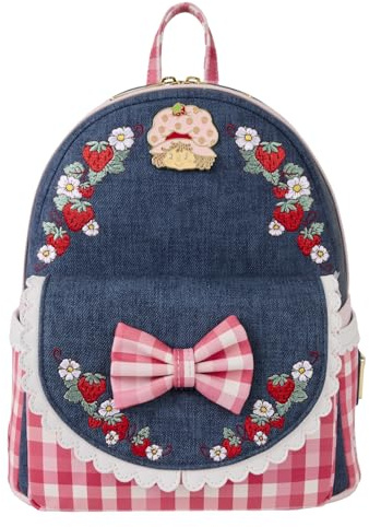 Loungefly Strawberry Shortcake Mini-Rucksack aus Kunst-Denim
