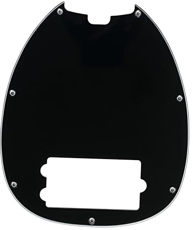 Für Ernie Ball OLP Bass 4 Saiten Gitarren Pickguard (3-lagig, schwarz)