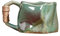 Taza de cerámica hecha a mano, taza de café de cerámica artesanal: 250 ml, forma irregular única, perfecta para café, té, jugo y bebidas frías, elegante taza estética para el hogar, fiestas y