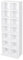 Hampton & Stewart New CD Media Display Shelf Unit Tower Rack Adjustable Shelves (White)