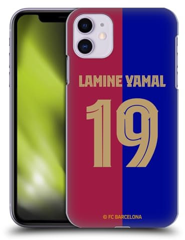 Head Case Designs Offizielle FC Barcelona Lamine Yamal 2024/25 Spieler Home Kit Harte Rueckseiten Handyhülle Hülle Huelle kompatibel mit Apple iPhone 11