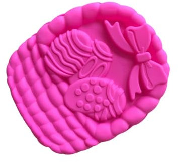 PRETYZOOM Osterkorb-kuchen Aus Silikon Nicht Zu Reinigen Für Osterkuchen-dekorationen Zufällige Farbe