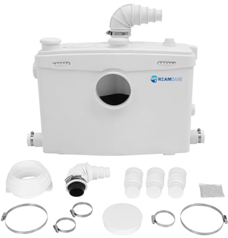 Dreamsani 800W Toilet Pump for Basement with Water Connections
