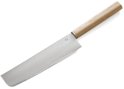 Shizu Hamono Japanisches Messer Handgeschmiedet. Gemüse-Messer Japan Nakiri Yuri, Edelstahl, Holz Griff laminiert. Geschenk-Verpackung