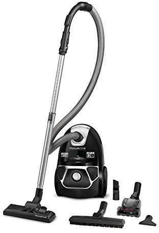 Rowenta Compact Power RO3985 - Aspiradora (750 W, Aspiradora cilíndrica, Secar, Bolsa para el polvo, 3 L, Filtro higiénico)