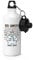 Gift Base Yeti Confetti Sports Bottle Water Gym 600ml White