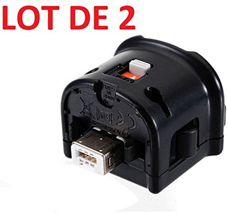 Straße Game 2 x Wii motion plus pour manette Wiimote Nintendo Wii - Noir