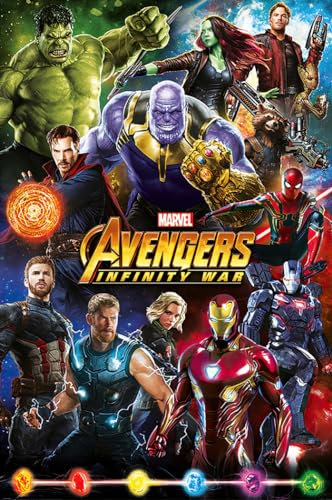 Close Up Avengers Infinity War Poster Helden - 61 x 91,5 cm