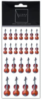 Vienna World Stickers Violin (2 sheets): Stationery