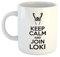 clothinx Kaffeetasse mit Aufdruck Keep Calm And Join Loki