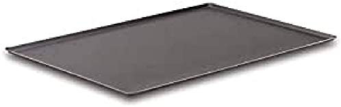 Lacor - Placa Horno GN 1/1, Aluminio Antiadherente, Negro