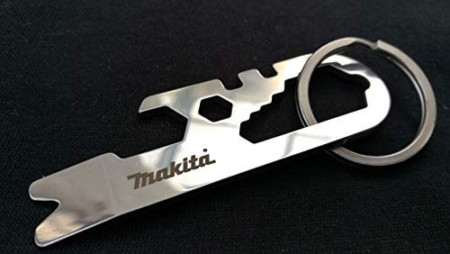 MAKITA Logo Multitool Schlüsselanhänger Werkzeug Schwarzwolf Outdoor 11 Werkzeuge in 1