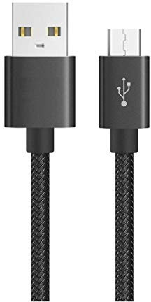 For Galaxy A10 Micro USB Cable Phone Charger Lead 2m Fast Charge Compatible With Samsung Galaxy A10 A7 2018 A6 A6+ J6 J6+ J4+. Charging Phone Wire sync Lead (2 metres) (Black)