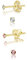 Set di Orecchini Donna Argento 925 Placcati Oro - Punto Luce Orecchini Oro con Brillantini di Cristallo 2 mm - Orecchini Colorati - Orecchini Lobo Donna - Colore: Diamante e Rosa