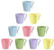 Engelland Lot de 10 gobelets en plastique pour enfants - Mélange multicolore - Sans BPA