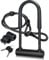 DINOKA Large Bike U Lock Combination, 16mm, Anti-Theft, Black