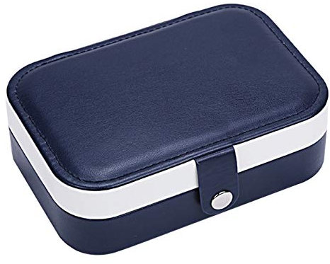 HNGM Schmuckschatullen 1 stück Stil Frische und einfache Mädchen Ohrringe Platte Schmuckschatulle Protable Leder Ohrringe Ring Multifunktionsschmuck Aufbewahrungsbox (Color : NY)