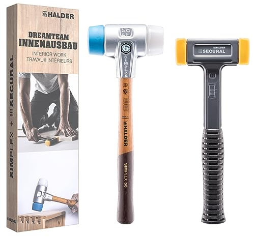 HALDER - Aktionsbox Dreamteam Innenausbau, SIMPLEX-Schonhammer, TPE-soft/Superplastik und SECURAL-Schonhammer | 3117s003