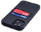 Dockem Brieftaschen-Etui für iPhone 13 mit integrierter Metallplatte für magnetische Befestigung und 2 Kreditkartenfächern: Kunstleder im Canvas-Stil (6,1 iPhone 13, Luxe M2, Schwarz)