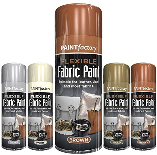 Classic Signature - 1 x Brown Flexible Fabric 200ml, Spray Paint Leather Vinyl Textile Clothes Fast Drying