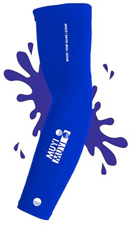 MUYI ® Gaming Sleeve - Arm Sleeves/Stulpen - Herren/Damen - Für Handball, Volleyball, Basketball, Rennrad - Sport Ärmel - Esport Zubehör - Compression Armlinge - Blau/S