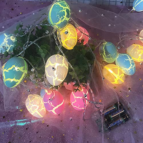 1020 LED OstereierLichterkette, festliche dekorative Lichterkette, batteriebetrieben, Weihnachtsbaum, EierLichterkette, wasserdicht, Kunsthandwerk for Ostern, Urlaub, Terrasse, Rasen, Garten,