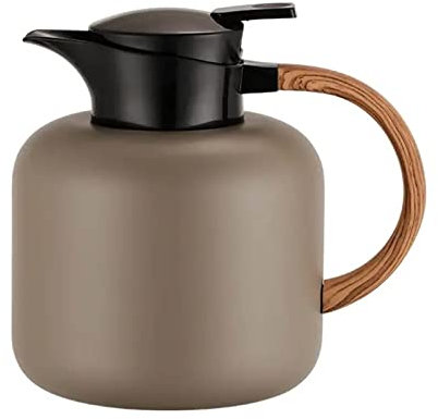 Botella Agua Acero Inoxidable Botella Gimnasio Garrafa Adultos Termo Cafe Para Llevar Taza Termica Pequeño Café Revestimiento Vacío (grey,2000ML)