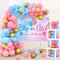 141PCS Gender Reveal Party Deko Box, Luftballon Girlande Blau Rosa mit Banner, Gender Reveal Ballon Girlande, Babyparty Deko Box für Boy or Girl, Baby Shower Deko, Gender Reveal Party