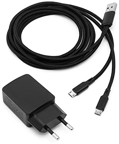 NEWASHAN Y-Kabel Ladeadapter Ladegerät USB kompatibel mit Motorola Radio T62 T72 T82 Extreme T92 H2O XT185 Walkie Talkie PMPN4152AR Dual Micro USB Line Anschluss PSU (EU-Adapter)