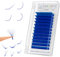 ANNAFRIS Extension de Cils Easy Fan Coloré Bleu 0.07 C 8-15mm Mix Volume Russe Cils à Cils Bouquet Cils(Blue 0.07C MIX)