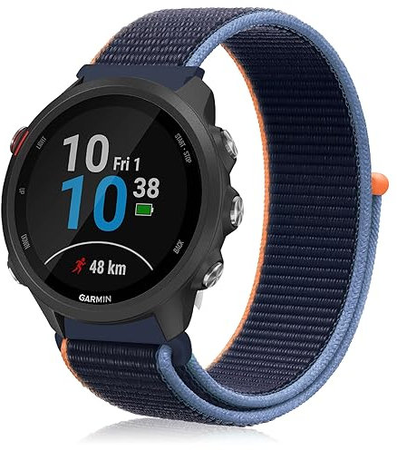 Th-some 20mm Armband für Garmin Vivoactive 3, Einstellbares Nylon Ersatz Armband für Garmin Vivoactive 3 Music/Vivomove HR/Forerunner 245/Forerunner 245 Music/Forerunner 645/Forerunner 645 Music