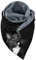 GBEN Dreieck Schal Damen Warme Leicht Schal Kuschelige Halswärmer mit Knopf Weicher Halswärmer Dreieckstuch Lustig Katzenmotiv Scarf Halstücher Deckenschal (G1-C, One Size)