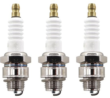 MCHNIC 3x Zündkerze für Briggs & Stratton OHV Motor 796112 796112S 802592 5095D Tecumseh Ersetzt RJ19LM BR2LM