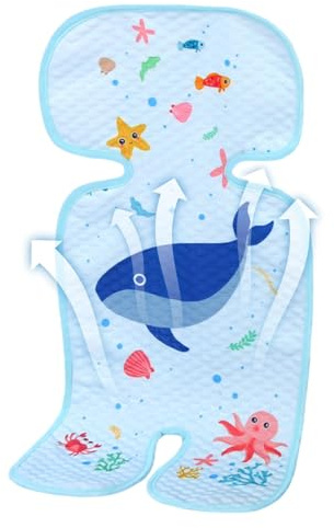 Kühlkissen für Kinderwagen, atmungsaktive Kinderwagenmatte, Sommer-Eiskissen, hält Kleinkinder kühl, kühlende Einlagen für Kinderwagen, Autositze, Hochstuhl