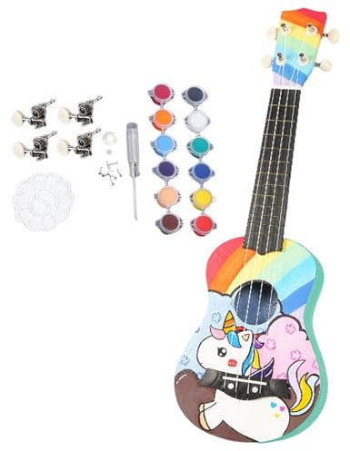 Ukulele Kit Bundle | Wooden Ukulele Kit | 21-inch Ukulele Kit, 23-inch Ukulele Set, Beginner Ukulele Bundle, Ukulele Starter Kit, Ukulele Building Kit, Complete Ukulele Kit, Basswood Ukulele Kit