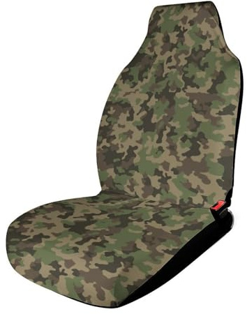 JZemdybill Autositzbezug für Vordersitze, Camouflage, universeller Autositzschutz