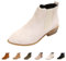 Generico Stivali Corti Donna Bassi, Tronchetti Donna Casual Eleganti, Stivaletti Antivento Stivaletto Morbidi Stivaletti Donna Motociclista Tacco Basso, Stivali Texani Donna con Tacco Bassi