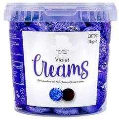 Whhitakers Creams Chocolates - Variety Flavour of Foiled Wrapped Chocolates (1kg, Violet Cremes)
