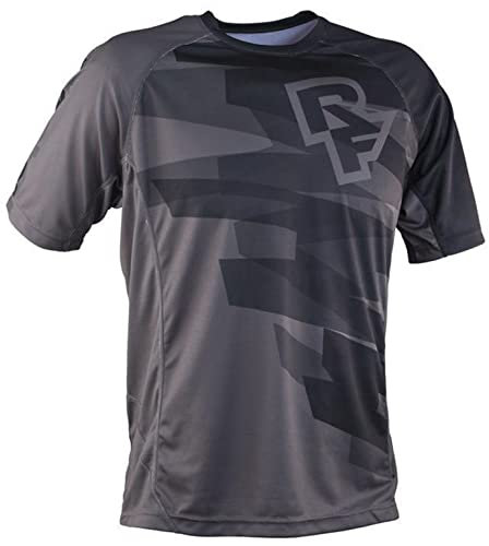 Herren Mountainbike Trikot, Kurze Ärmel Radtrikot, Atmungsaktive Cycling Jersey, Schnell Trocknen Radsport Bekleidung, MTB Trikot T Shirt für, Grau, XL