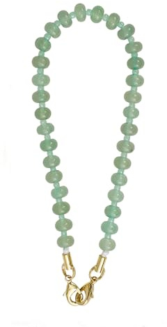 MORSUNBELA Handykette Perlen Salbeigrün Kurz Handgelenk Handyanhänger Universal Handschlaufe Handyband Handyschmuck,Grün