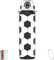 MYFOREST Trinkflasche 1 L, langlebiges Tritan, auslaufsicher, spülmaschinenfest, BPA-frei, sturzsicher, Trinkdeckel/Trinkhalm, Handschlaufe, Karabiner (Fußball, 960 ml)